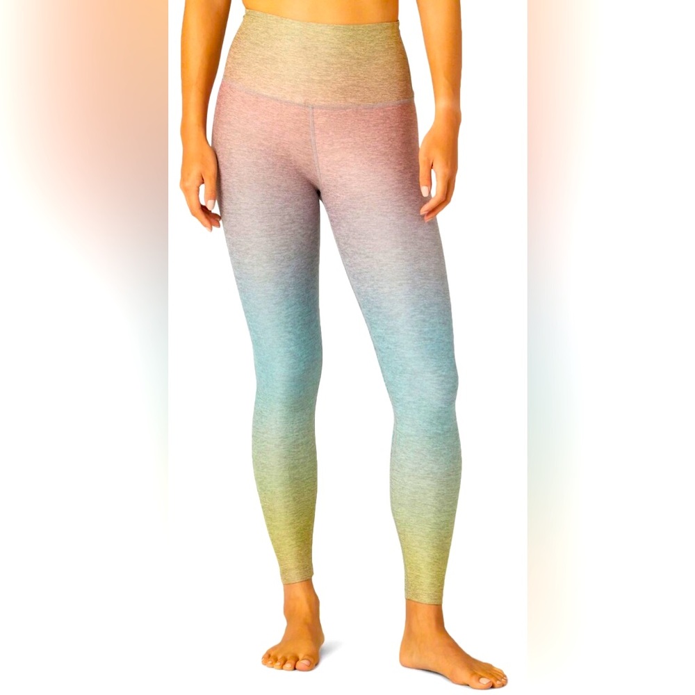 Beyond Yoga Sunset Prismatic Softmark High Waisted Midi Legging